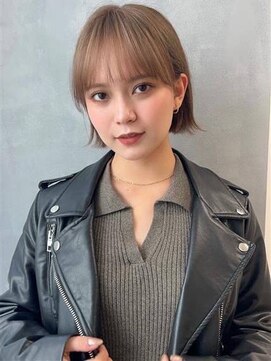 NYLON. 門田店【ナイロン】【8月1日オープン（予定）】 《NYLON.》ハニーベージュ×ボブショート