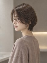 セレスト 川口店(CELESTE)&nbsp;小顔見せ大人ショート×イノアカラー白髪ぼかし