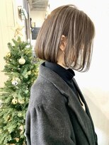 キラ 渋谷(KILLA)&nbsp;オリーブカラー ハイライトカラー 小顔 大人ボブ