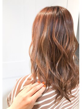 ネオリーブ チッタ 阿佐ヶ谷店(Neolive citta) たっぷりハイライト!暖かオレンジ大人可愛いスタイル☆