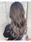 【打越】ロング×プラチナグレージュ