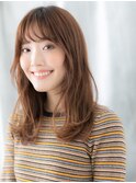 ミストバング髪質改善くせ毛風ゆるセミディa小山20代30代40代