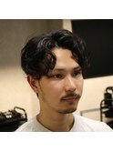 常田風ショートパーマ