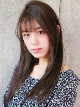 オーバーヘアー 所沢店(over hair) 【over hair】ストレート×セミロングヘア