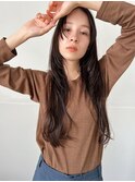 レイヤー/顔周りレイヤー/ベージュブラウン【肥後橋】