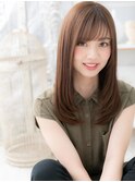 シースルーバング小顔ツヤ感ニュアンスカラーh3越谷20代30代40代
