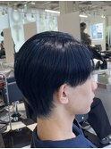メンズセンターパート