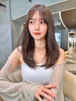 プアメリア 名古屋(Puamelia) ローレイヤーカット　オリーブベージュ