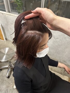 ウィークエンド(WEEKEND) オトナピンク【カット＋白髪ぼかし＋TR15400円】