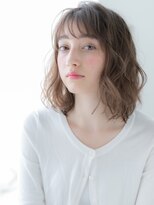スペース 海浜幕張(spes) 海浜幕張/髪質改善/ミルクティーアッシュ×ウェーブミディアムf