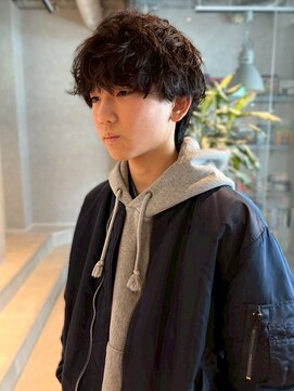 メンズサロン ブロック(Men's Salon bloc) メンズミディアム マッシュウルフ ツイストスパイラルパーマ