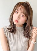 小顔カットモテ髪ワンカールくびれヘア前髪愛され#270f0616