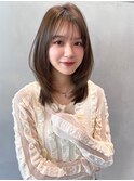 髪質改善縮毛矯正レイヤーカット顔周り前髪韓国ミニウルフ表参道