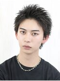 短髪黒髪スパイキーショートワイルド