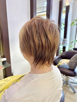 ヘアアーク(HAIR arc) ショートレイヤー#ミルクティーベージュ#くすみベージュ#津田沼