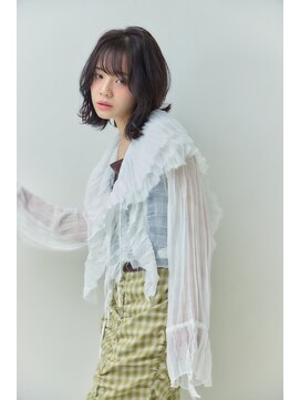 フラウ チャームマーチ(hulau Charm/MARCH) 黒髪/切りっぱなしボブ/ぱっつんボブ/外ハネボブ/レイヤーボブ