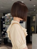 ヘアーアンドスパ フェリーチェ ミチ 野田屋町店(HAIR&SPA felice MICHI)&nbsp;【feliceMICHI 別曽 遥也】髪質改善 ボブ アッシュブラウン 艶髪