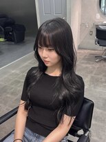 ジーニー 千葉(GENiE)&nbsp;韓国ヘア/ミディアムヘア/暗めカラー/グランマッシュ