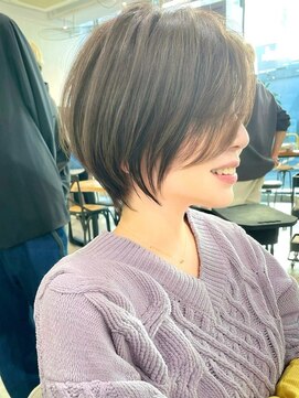 ビュートヨナカ(VIEW TOYONAKA) 【３０代４０代５０代】ショートボブ/流し前髪/ブラウン/小顔