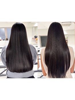 《乾かすだけでまとまる》髪のダメージを補修し、指通りなめらかな仕上がりに♪[表参道]