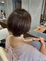 フープ 川越(hoop)&nbsp;上品な丸みショートボブ川越/ショート/ボブ/白髪ぼかし/白髪染め