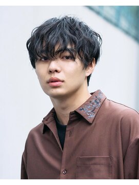 カインド 南青山(hair&make up KIND) シャドウパーマ ルーズパーマ ツーブロック 黒髪マッシュ