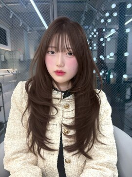 ロンドウル 熊本(Lond ulu) ミディアムヘア/暗めカラー/デザインカラー/韓国ヘア/髪質改善