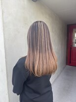 アレッタヘアーサロン(ALETTA HAIR SALON) バレイヤージュ×ベージュ