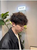 ツーブロック×ツイストスパイラルパーマ◎無造作おしゃれ