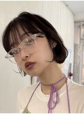 ボブ ナチュラル ぱつっとボブ 内巻きボブ