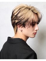 テンバイリップスヘアー(TEN by LIPPS hair)&nbsp;エンドカラーラウンドマッシュツーブロック高円寺センターパート