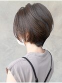 20代30代40代小顔ハンサムショートアッシュベージュ