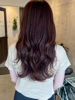 ロッカヘアエジェ(ROCCA hair eje.)&nbsp;モーブブラウンウェーブ暗めカラー