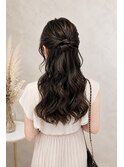 ハーフアップ/ヘアアレンジ/お呼ばれスタイル
