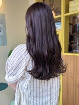 ヒントステーション(HINTSTATION) 〈浅草 半個室〉紫ラベンダーカラーロングウェーブ