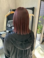 トリコ(ToricO)&nbsp;ピンクブラウン　ピンクベージュ　切りっぱなし　ブリーチカラー