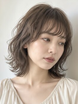コラボエンリッチ(COLLABOENRICH)の写真/巻かなくても、柔らかく揺れる。コテ巻き風デジタルパーマで憧れのカールを日常に。