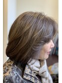 ハイライト＋シンプルボブ
