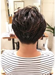 Men's アップバングパーマ