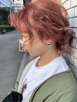 フロート 小阪店(float)&nbsp;ピンクベージュ_毛先パーマ ことりベージュ