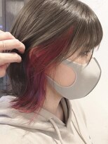 ルチカ(Luccica) 【luccica】グレーベージュ×チェリーピンク