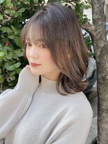 ローラン(ROULAND)&nbsp;【ROULAND】シースルー外ハネ韓国カールミディアム