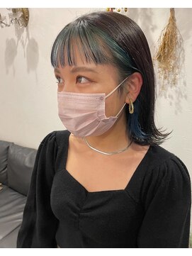 マァロ(malo.) フェイスフレーミング　ブルー