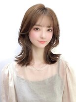 くびれミディココアベージュカカオブラウン透明感20代30代表参道
