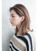 ニュアンシーシースルーバングミディー