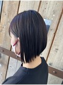 ツヤカラー×大人ボブ