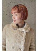 スリークボブ×オレンジベージュ