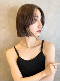切りっぱなしボブ 美髪似合わせカット くびれボブ M0412