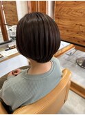 大人可愛い【ショートボブ】【チョコレートブラウン】