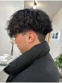 シャドウパーマメンズカットスパイラルパーマツイスパ波巻き
